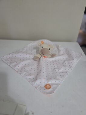 Little Me Giraffe Lovey Plush Baby Toy Orange Green Tan Polka Dots 2016